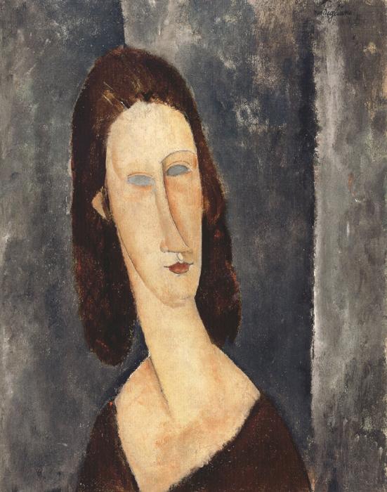 Amedeo Modigliani Blue Eyes or Portrait of Madame Jeanne Hebuterne (mk39) oil painting image